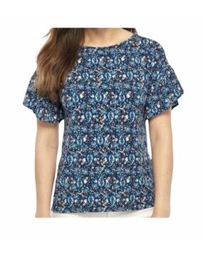 Michael Kors Paisley Floral Knit Top (NWOT)